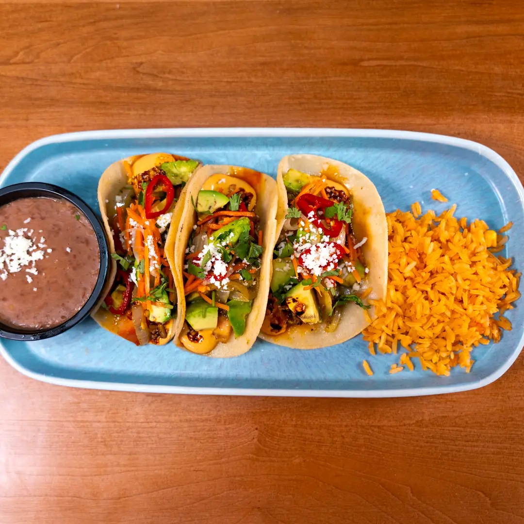 Char-Grilled Avocado & Tomato Tacos